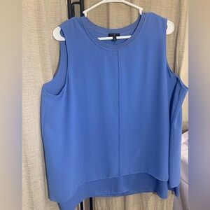 Talbots Periwinkle Sleeveless Layered Shell Top